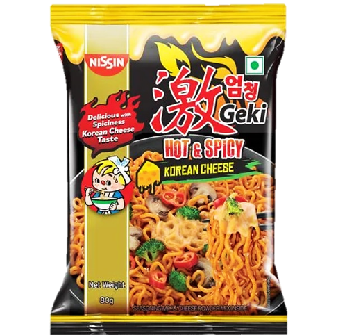 Nissin hot and spicy korean cheese