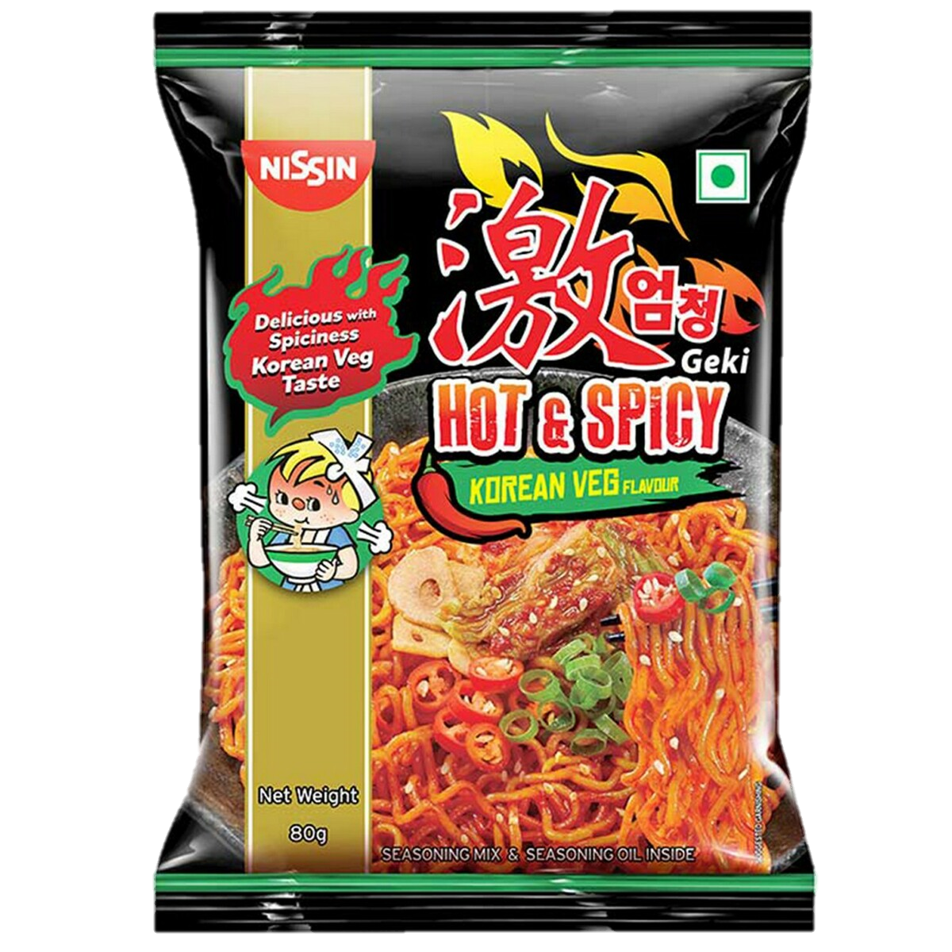 Nissin hot and spicy korean veg